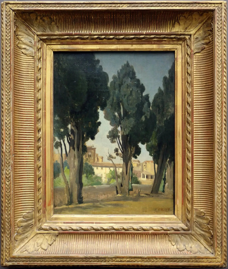 Villeneuve-les-Avignon. Terassi sairaalan puutarhassa - Jean-Baptiste Camille Corot