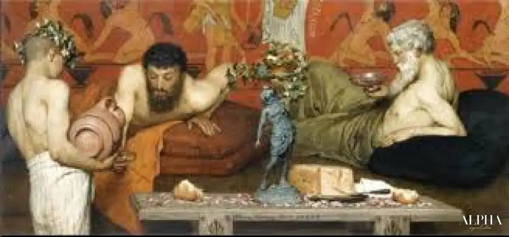 Vin grec - Lawrence Alma-Tadema Reproductions de tableaux à la peinture à l’huile