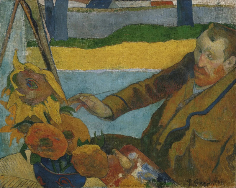 Vincent van Gogh maalaamassa auringonkukkia - Paul Gauguin