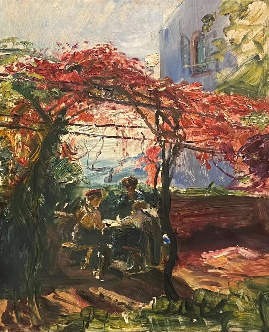 Viiniköynnösveranta Neukastelissa - Max Slevogt