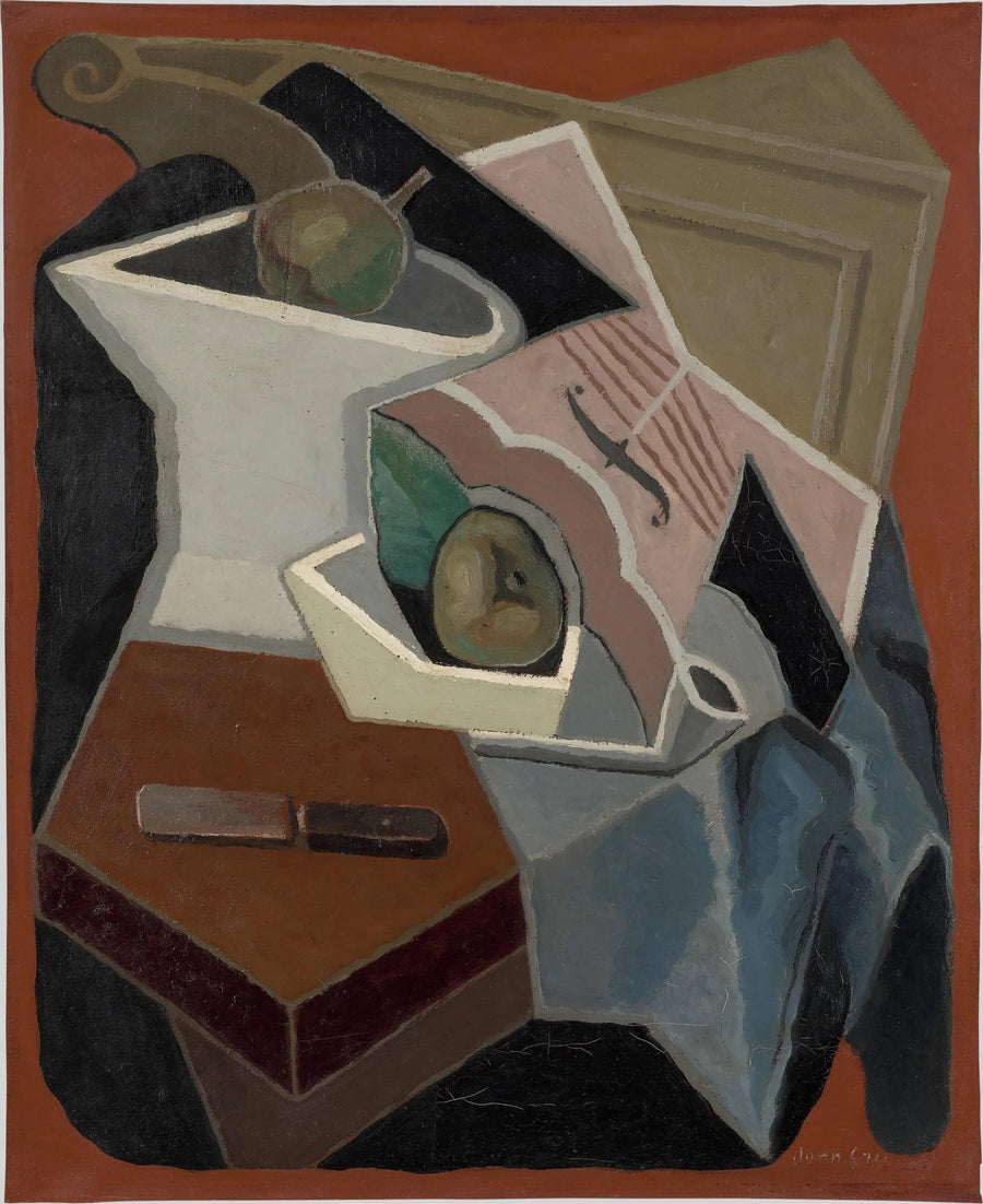 Viulu ja hedelmälautanen - Juan Gris