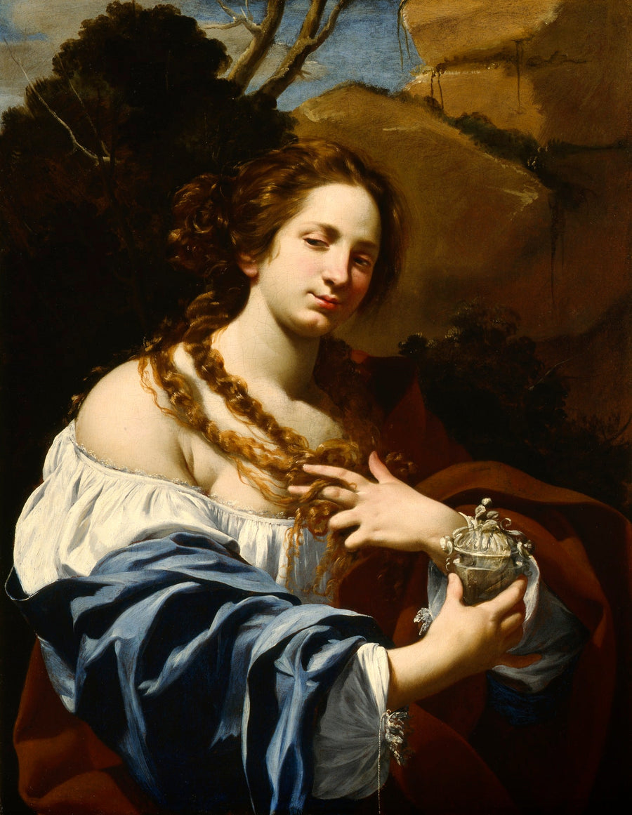 Virginia Vezzi, taiteilijan puoliso, ja Marie Madeleine - Simon Vouet