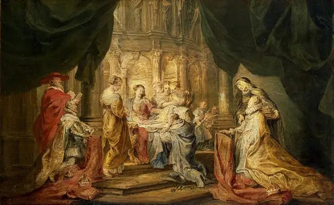 Pyhän Ildefonseen näkemys - Peter Paul Rubens