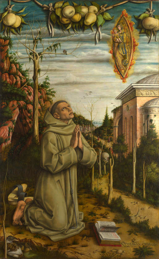 Pyhittäjä Gabriele Ferrettin näkemys - Carlo Crivelli