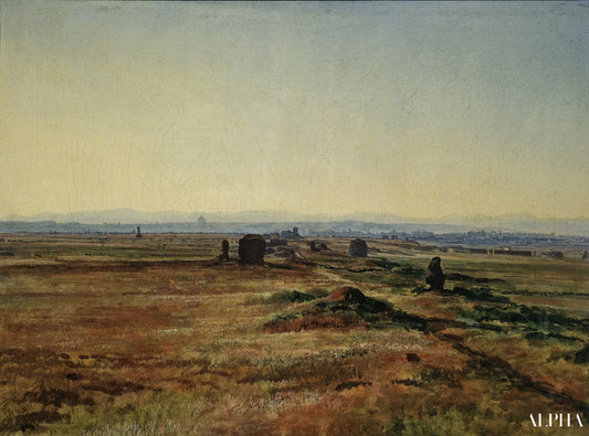Voie Appienne au coucher du soleil - Alexander Ivanov Reproductions de tableaux à la peinture à l’huile