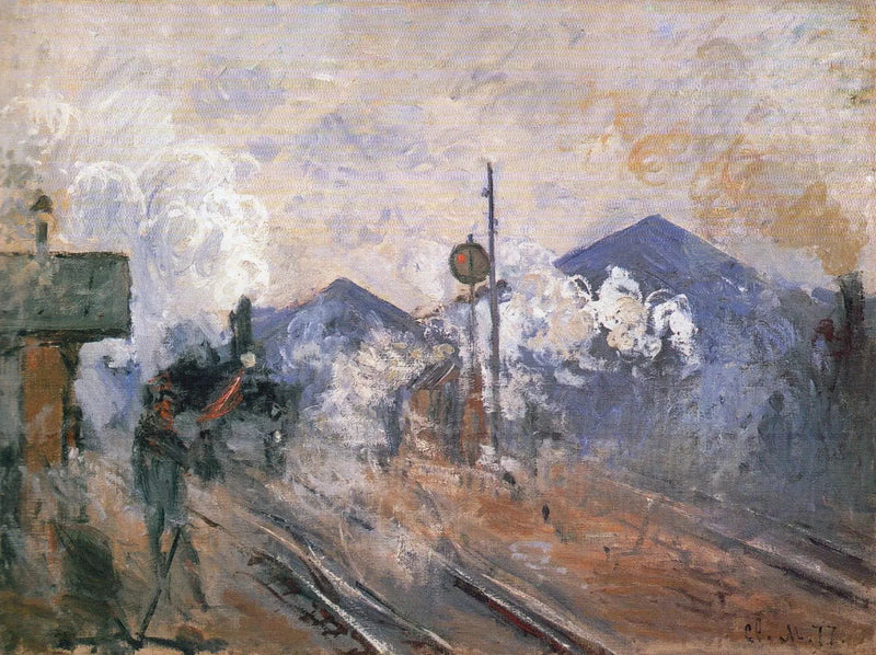 The Ways Saint-Lazaren aseman W445 - Claude Monet uloskäynnissä