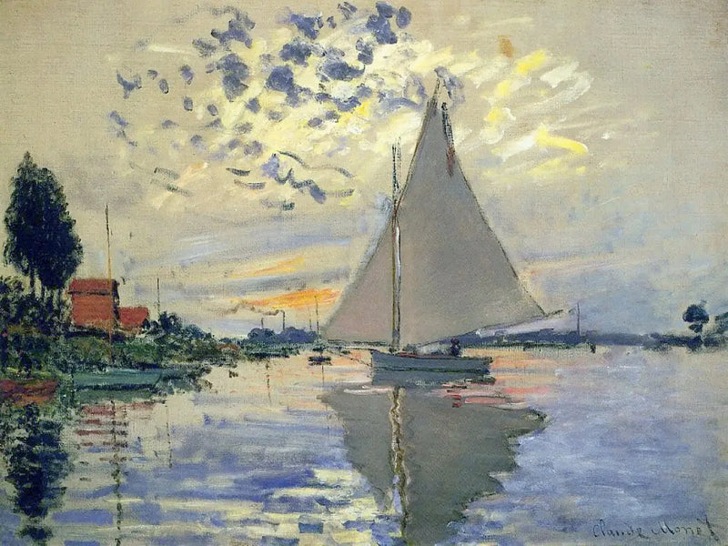 Purjevene Petit-Gennevilliersissä - Claude Monet