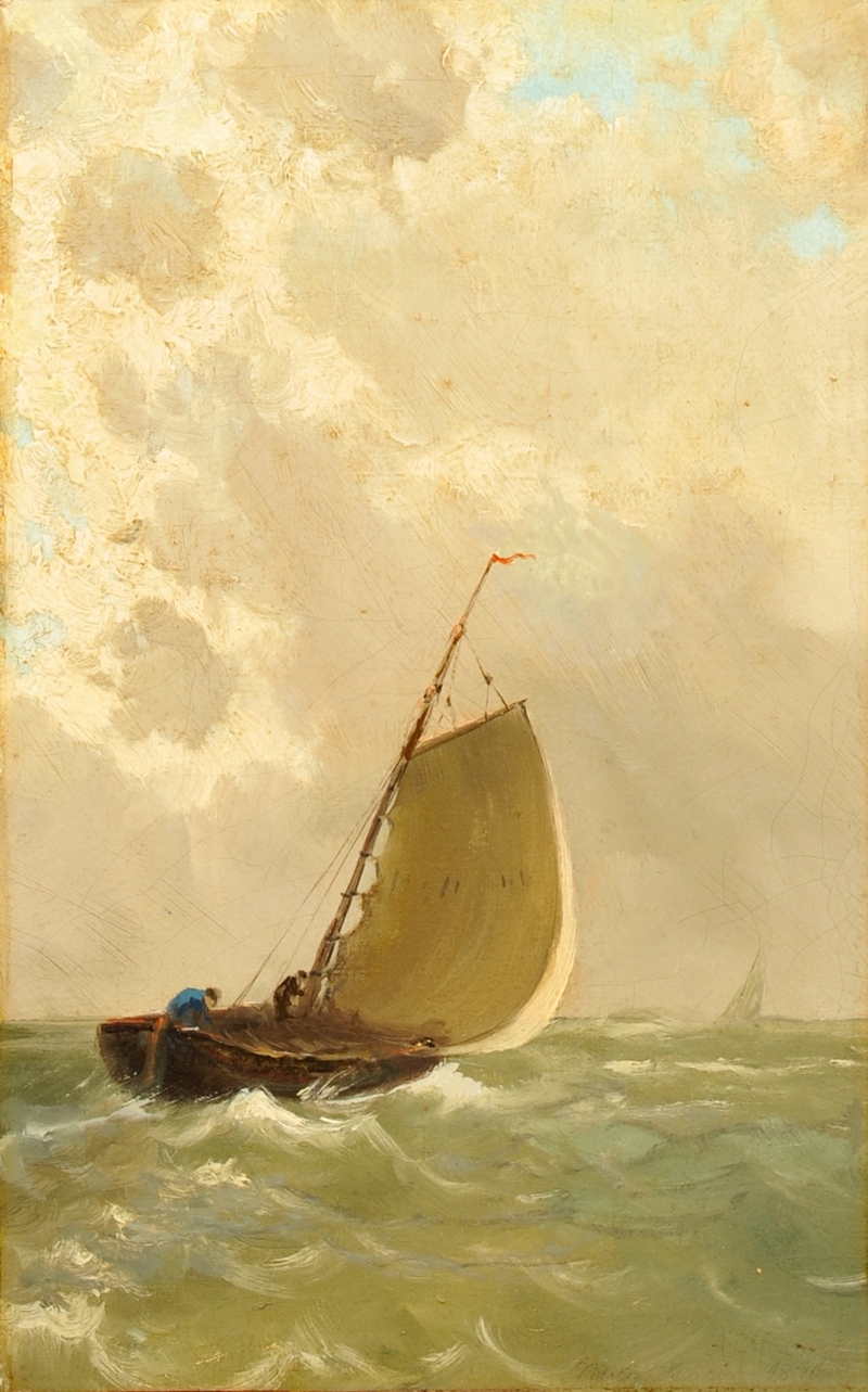 Purjehdus myrskyisillä merillä. - Michael Peter Ancher