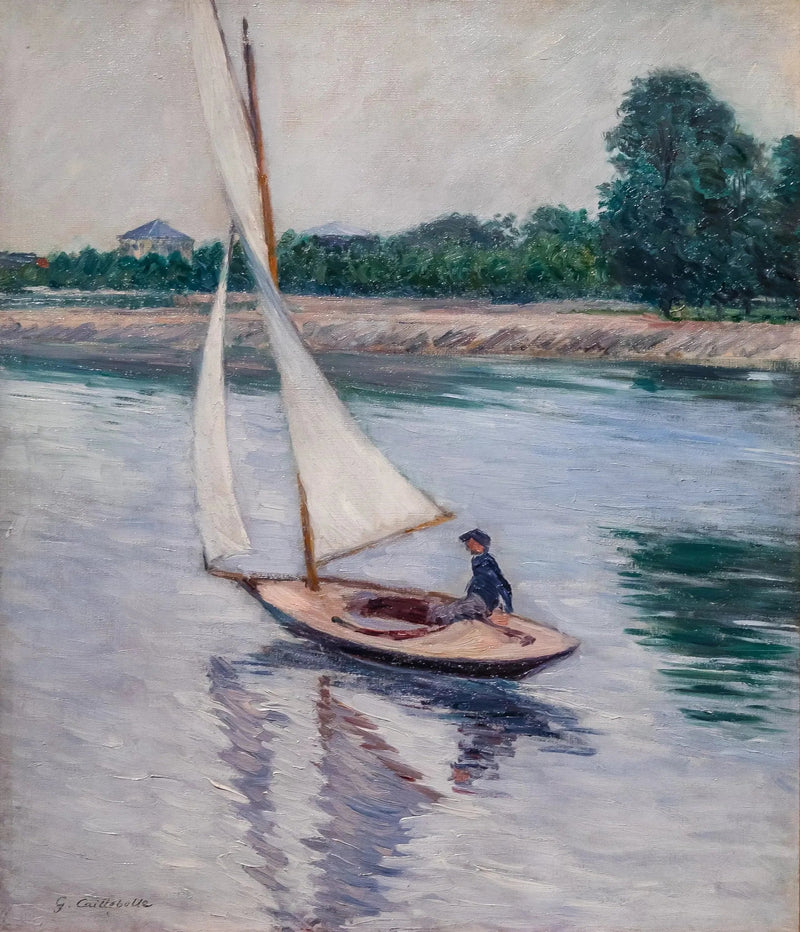 Purjevene Seine-joella Argenteuilissa - Gustave Caillebotte