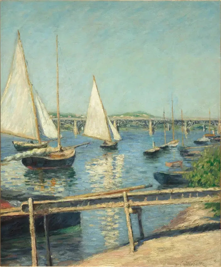 Purjeveneet Argenteuil'ssa - Gustave Caillebotte