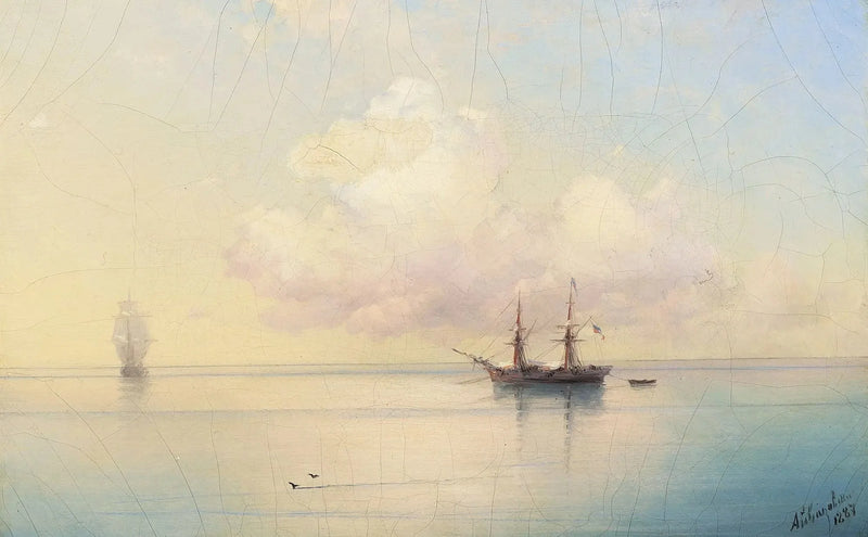 Purjeveneitä tyynellä säällä. - Ivan Aïvazovski