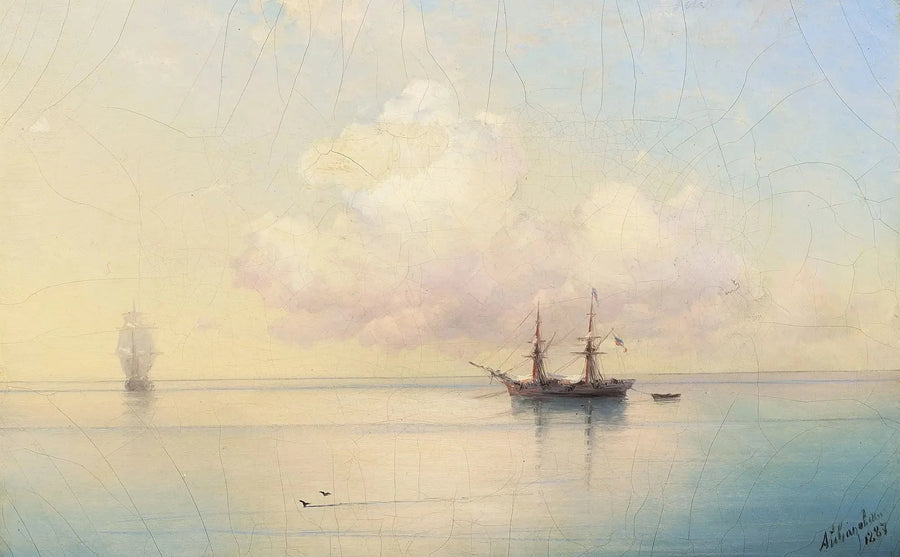 Purjeveneitä tyynellä säällä. - Ivan Aïvazovski