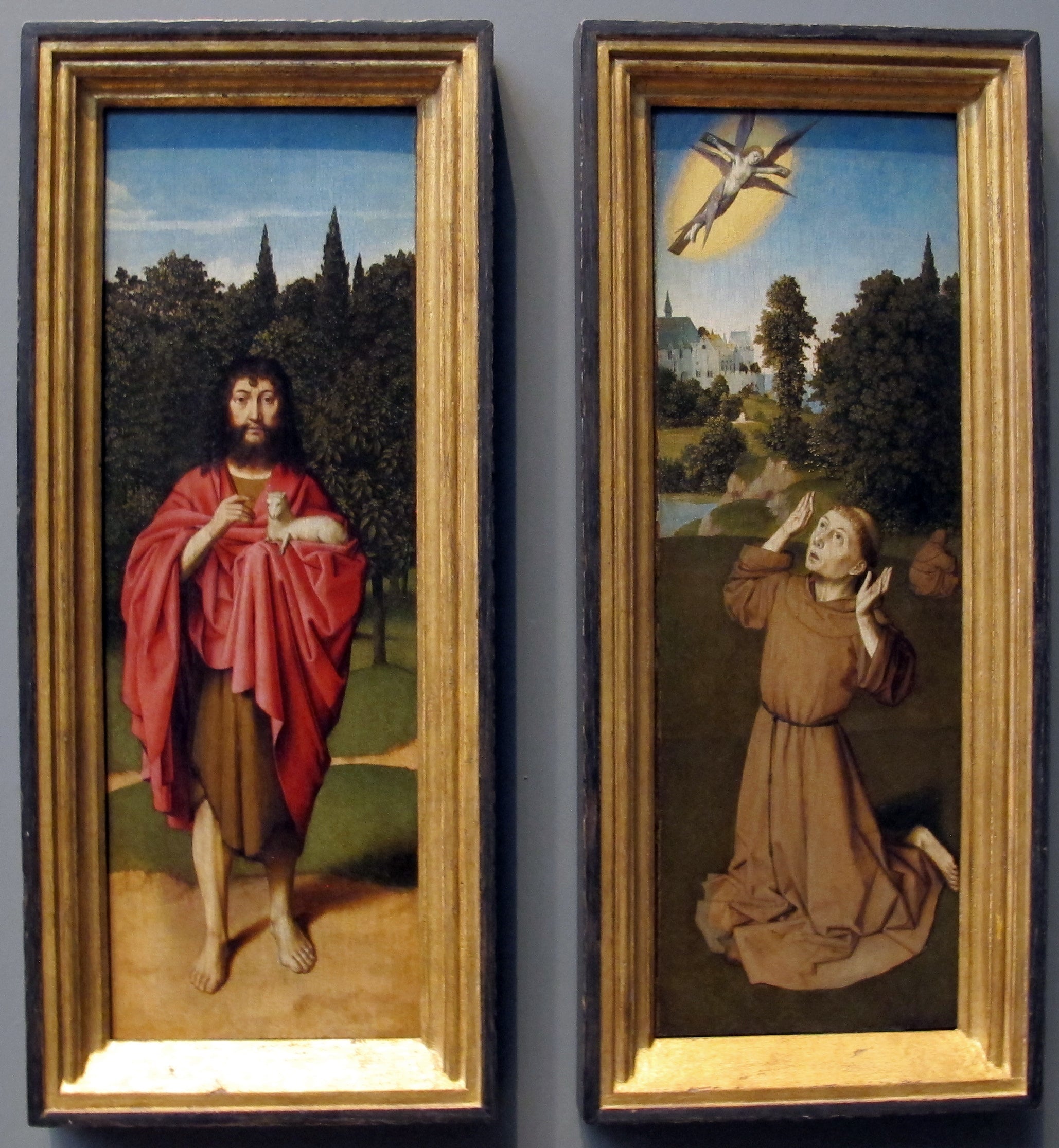 Volet de droite. SAINT Jean-Baptiste. - Gérard David - Alpha Reproduction