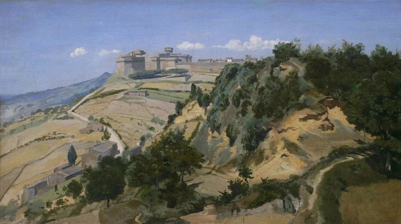 Volterra, linnoitus - Jean-Baptiste Camille Corot