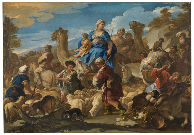 Le voyage de Jacob à Cana - Luca Giordano