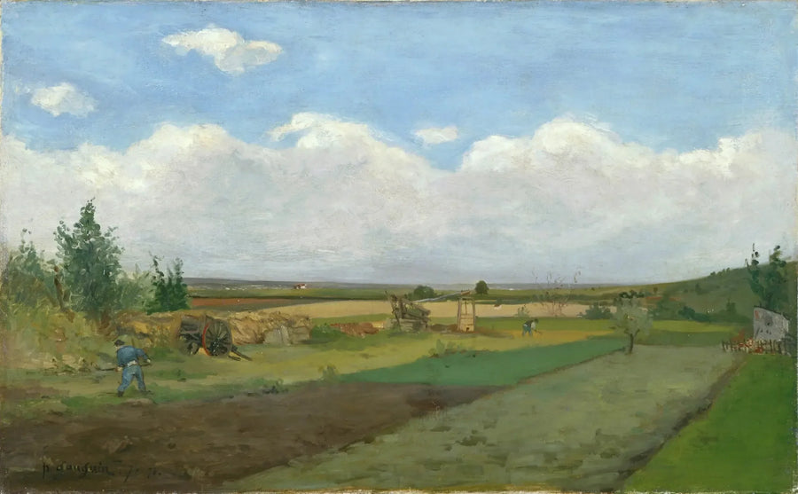 Matka peltojen halki tasangolla - Paul Gauguin