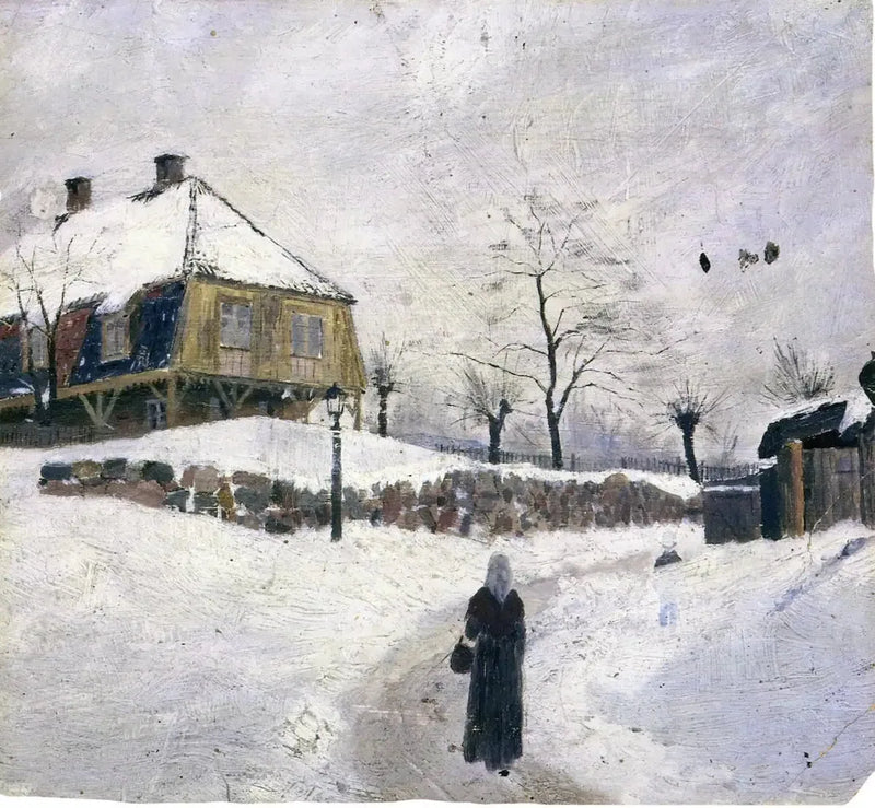 Øvre Foss talvella - Edvard Munch