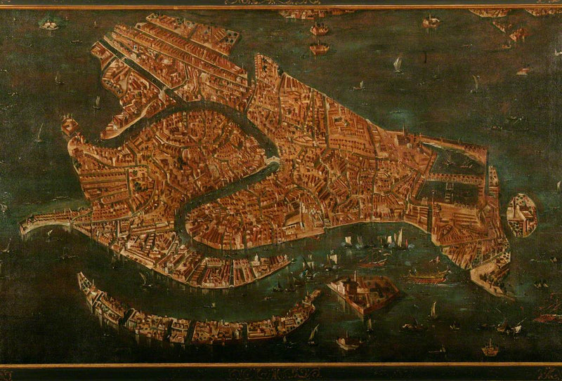Ilmakuva Venetsiasta - Francesco Guardi