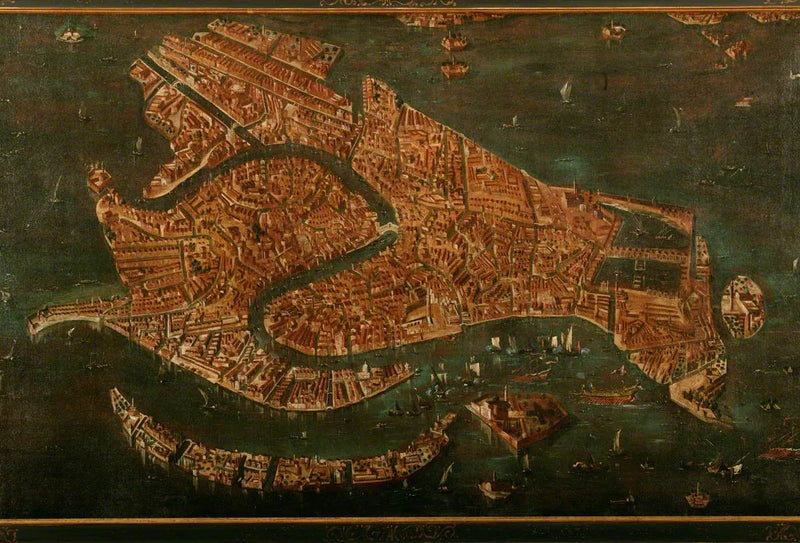 Ilmakuva Venetsiasta - Francesco Guardi