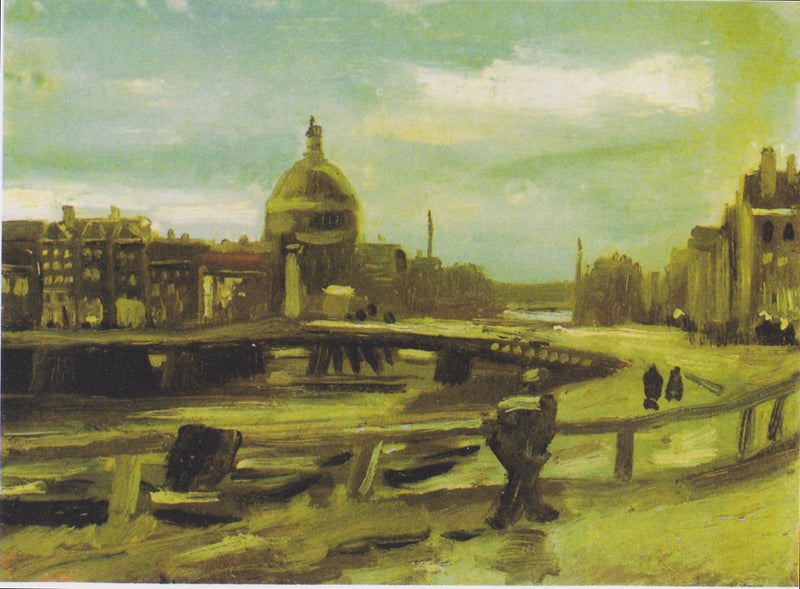 Näkymä Amsterdamista keskusasemalta - Vincent van Gogh