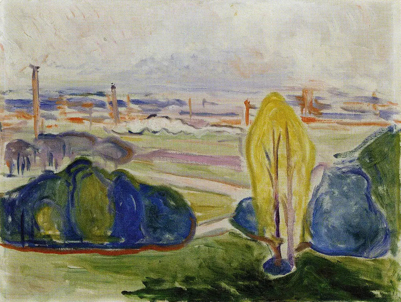 Näkymä Chemnitzalin yli - Edvard Munch