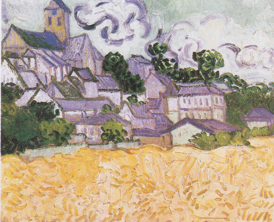 Näkymä Auversista viljapellon kanssa - Vincent van Gogh