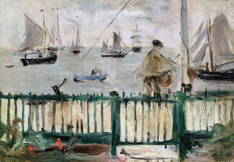 Englannin Näköala tai Wightin Saarella - Berthe Morisot