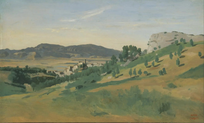 Olevanon näkymä - Jean-Baptiste Camille Corot