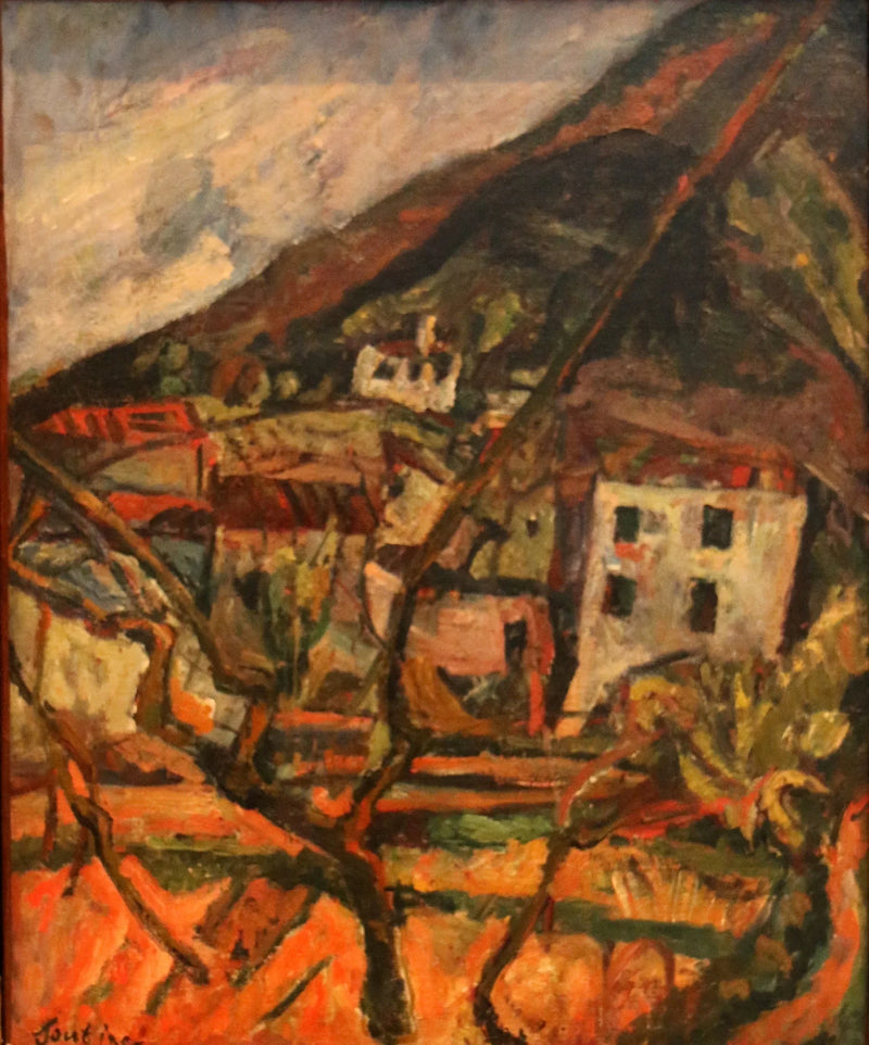 Näkymä kylästä, Céret Roussillonissa - Chaim Soutine