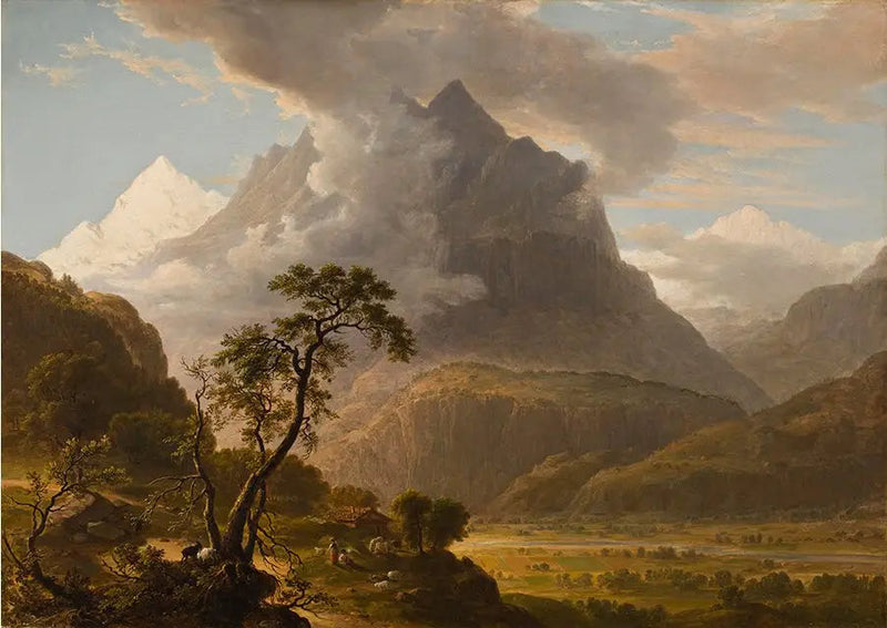 Näkymä Oberhaslen laaksossa, Sveitsi - Asher Brown Durand