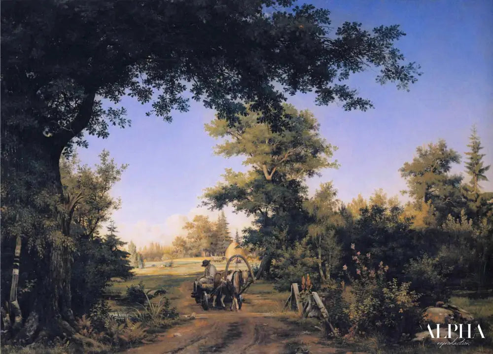 Vue dans les environs de St. Petersburg - Ivan Shishkin - Reproductions de tableaux et peintures haut de gamme