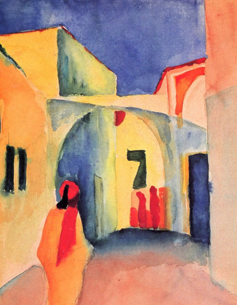 Näkymä kujalla - August Macke