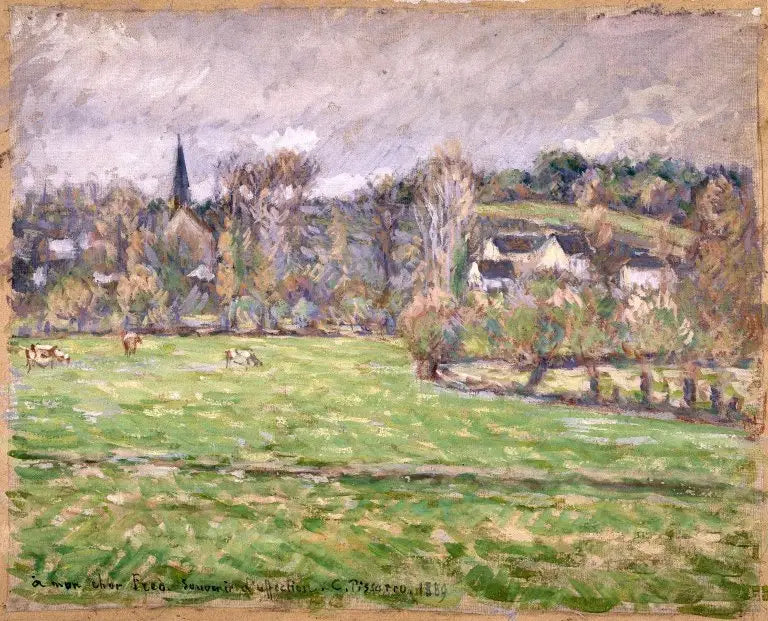 Bazincourtin näkymä - Camille Pissarro