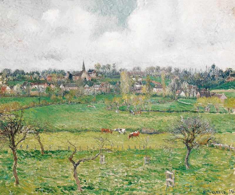 Bazincourtin näkymä - Camille Pissarro