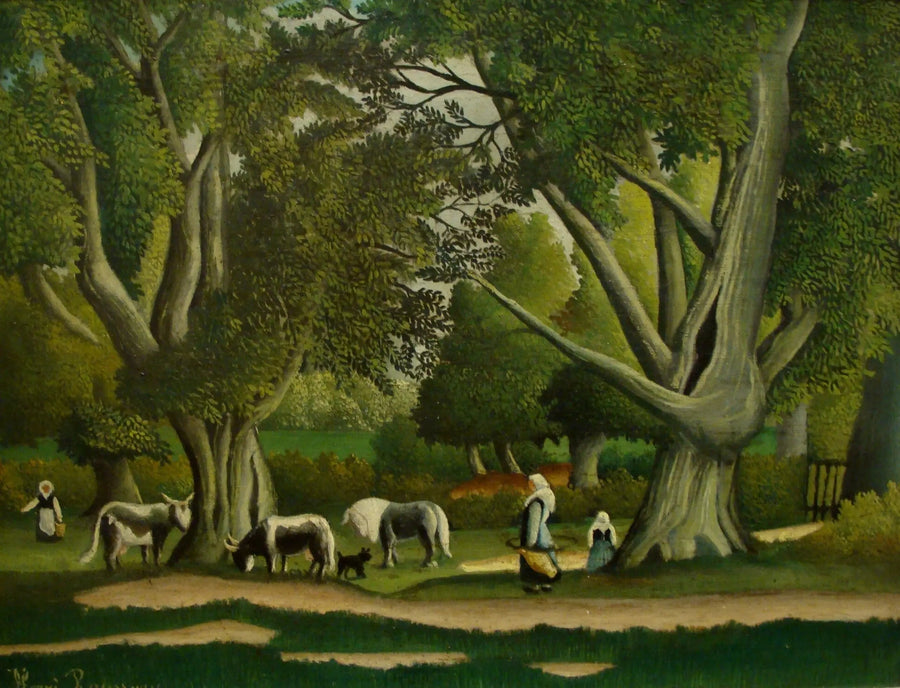 Bretagne-näkymä - Henri Rousseau