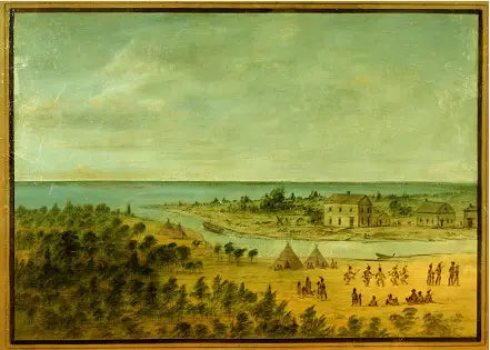 Näkymä Chicagosta 1837 - George Catlin