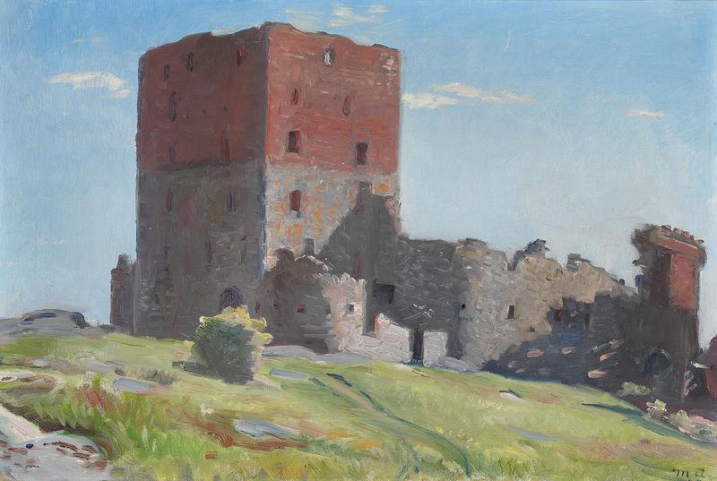 Näkymä Hammershusista. -Michael Peter Ancher