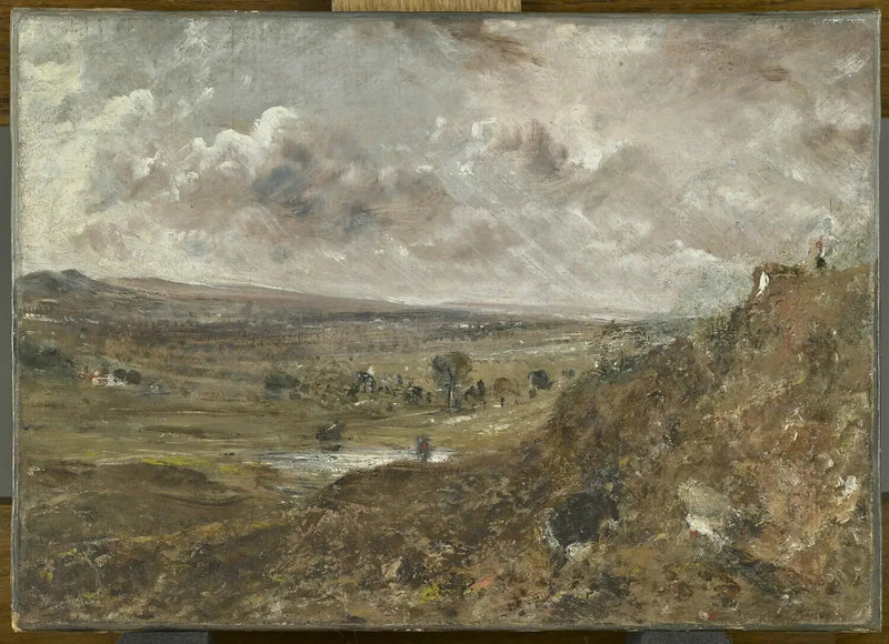 Hampstead Heathin näköala; myrskyn vaikutus - John Constable