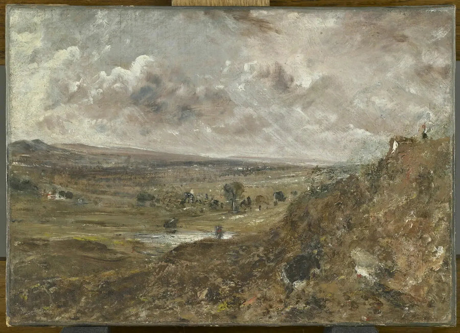 Hampstead Heathin näköala; myrskyn vaikutus - John Constable