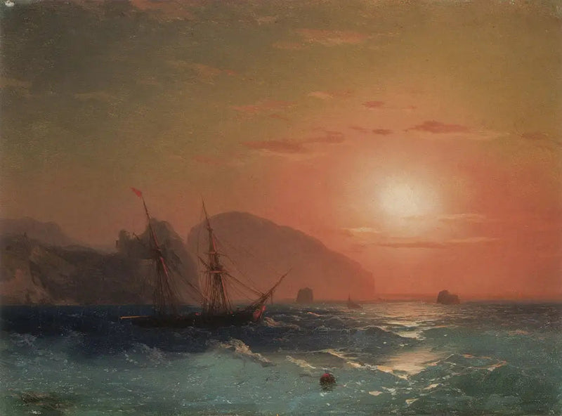 Ayu Dagin näköala Krimissä - Ivan Aïvazovski
