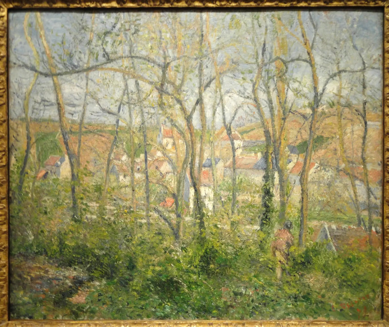 Näkymä Hermitagelta puiden läpi, Pontoise - Camille Pissarro