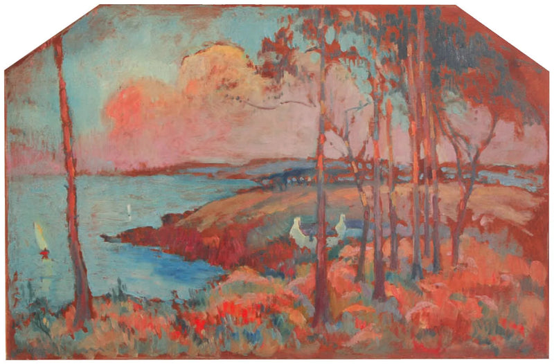 Näkymä Bréhatin saarelle - Robert Antoine Pinchon