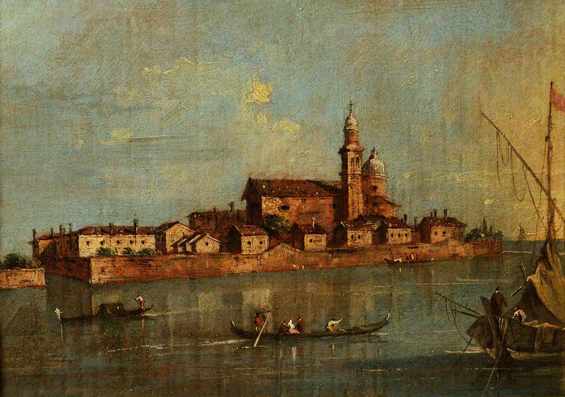 Näkymä San Andrea della Certosa -saaresta, Venetsia - Francesco Guardi