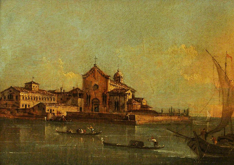 Näkymä Sant'Elenan saarelta, Venetsia - Francesco Guardi