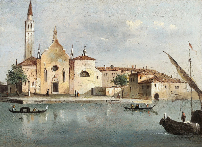 Näkymä Santa Maria delle Grazie - Francesco Guardi