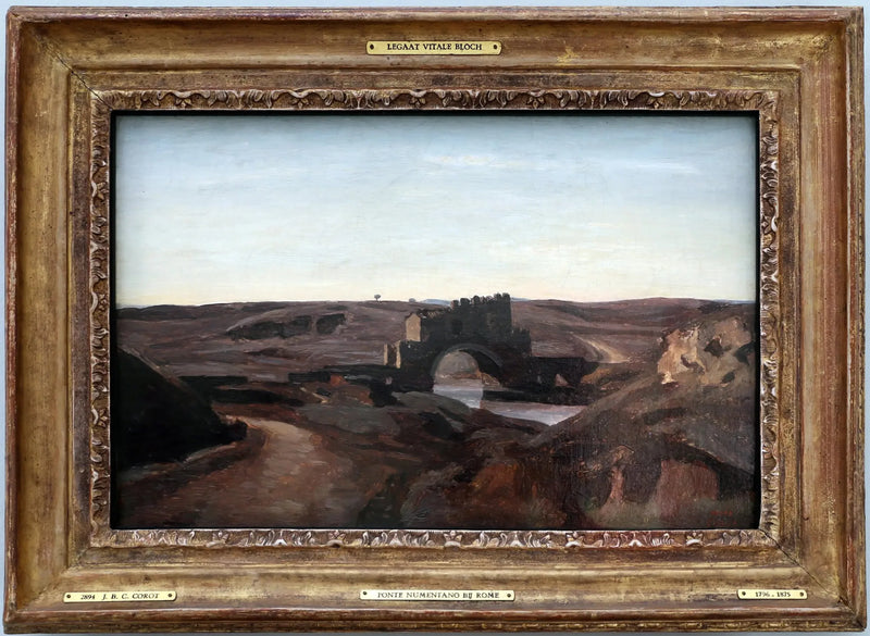 Näkymä maaseudulta lähellä Roomaa - Jean-Baptiste Camille Corot
