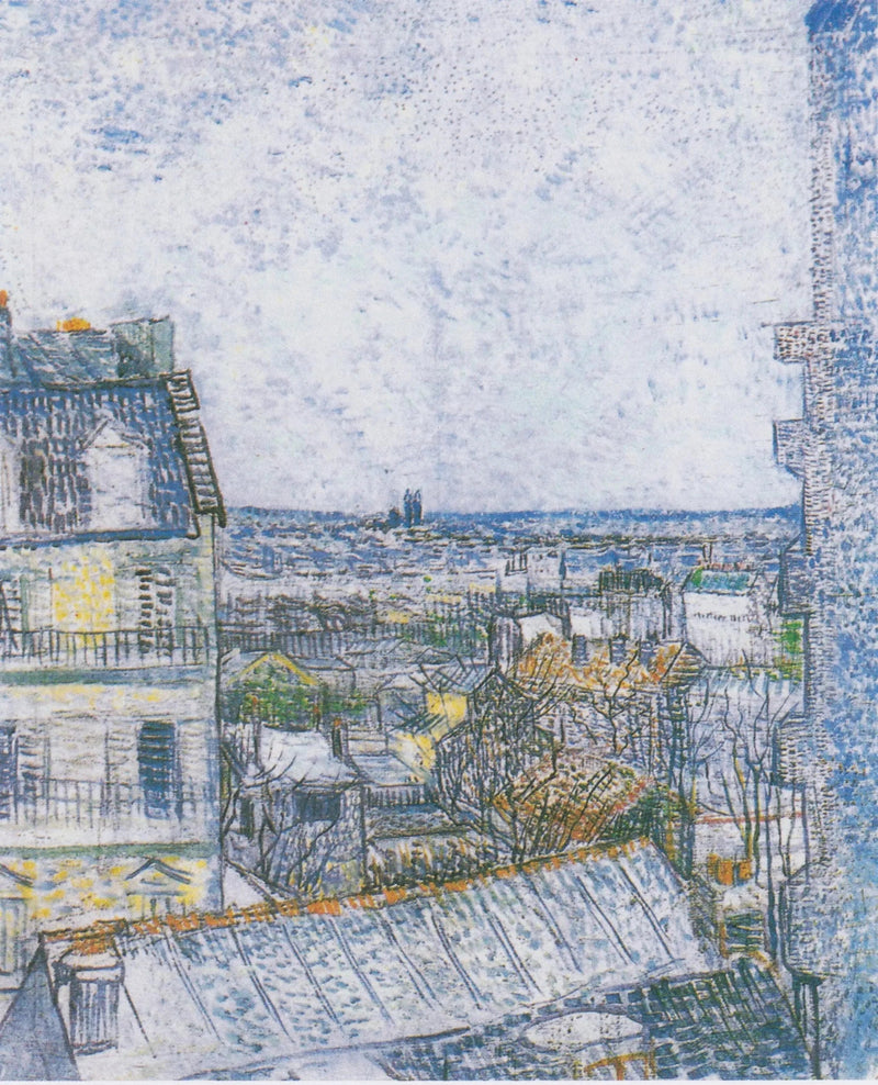 Taiteilijan huoneen näkymä, Rue Lepic - Vincent van Gogh