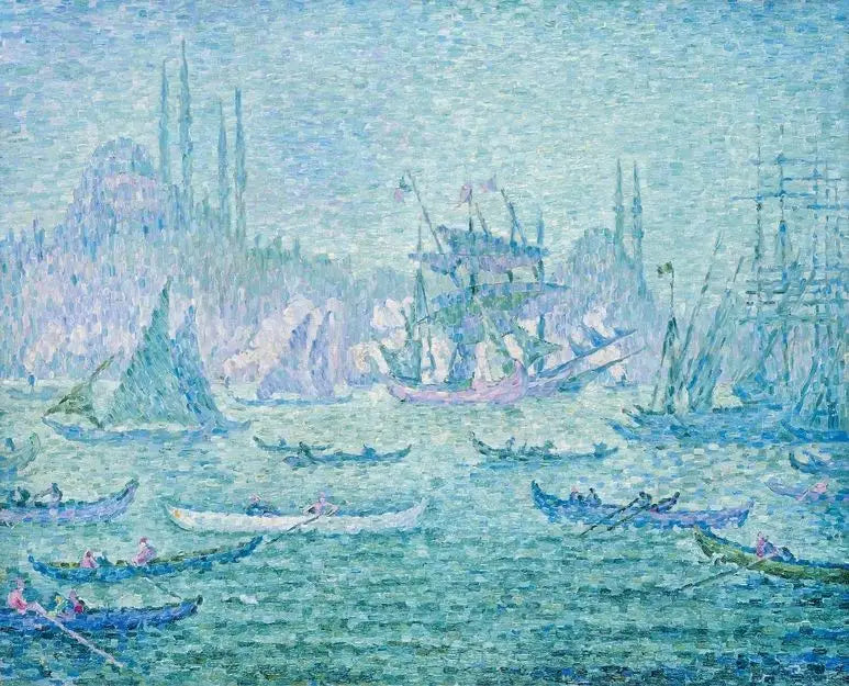 Näkymä Kultaiseen sarveen Konstantinopolissa. - Paul Signac