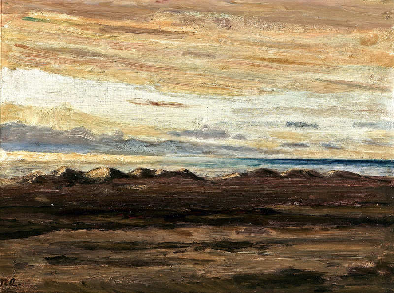 Merinäkymä hämärässä. -Michael Peter Ancher