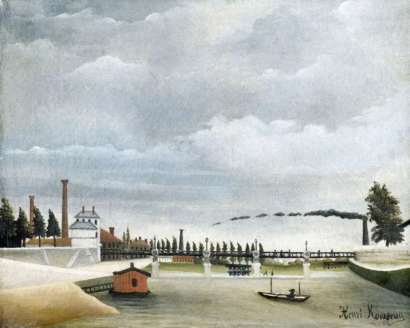 Passyn kävelysillalta näkymä - Henri Rousseau